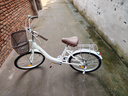 鳳凰牌鳳凰自行車(chē)女通勤輕便普通18/20/22寸學(xué)生成人單車(chē)代步車(chē)淑女腳踏 珍珠白 22英寸 曬單實(shí)拍圖