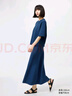 優(yōu)衣庫女裝羅紋針織喇叭裙478325 35 淺褐色 L /160/72A 曬單實拍圖