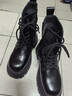 熱風(fēng)厚底馬丁靴女2025年冬季新款增高休閑短靴百搭時(shí)裝靴子女鞋子 01黑色 37 曬單實(shí)拍圖