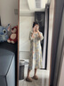 遠港2025新款格子毛呢棉拖鞋秋冬季女室內家居加絨保暖男防滑艾草抗菌 榛子米 38-39 (適合37-38腳) 曬單實(shí)拍圖