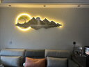 瑞尚客廳裝飾畫(huà)沙發(fā)背景墻掛畫(huà)迎客松新中式現(xiàn)代大氣壁畫(huà)燈畫(huà) 福祿山水 60*180/燈畫(huà)(插電遙控器款) 曬單實(shí)拍圖