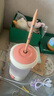 得力（deli）學生大口徑全自動電動削筆機兒童削筆器卷筆轉(zhuǎn)筆削筆刀削加粗桿大三角鉛筆電動文具生日開學禮物白 曬單實拍圖