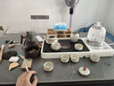 瓷牌茗茶具（cipaiming teaset）現代高檔茶具整套家用全自動(dòng)一體式茶盤(pán)辦公會(huì )客功夫茶臺燒水壺 白色仿烏金石茶盤(pán)+富竹提梁套裝 曬單實(shí)拍圖