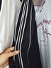 森馬（Semir）休閑褲女撞色肌理長(cháng)褲簡(jiǎn)約運動(dòng)風(fēng)春季2025新款抽繩闊腿褲百搭 黑色90001 XL 170/74A 曬單實(shí)拍圖