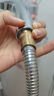 貝意品不銹鋼浴室花灑軟管1.5米軟流量噴頭管水管防爆熱水器通用cs-04 曬單實拍圖