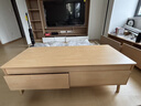 慕加實(shí)木芯茶幾客廳家用小戶(hù)型沙發(fā)茶桌2025新款簡(jiǎn)約原木風(fēng)方形桌子 【雙抽款】140CM嶼山雪松木色 曬單實(shí)拍圖
