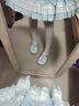 大東女士洛麗塔鞋子多巴胺2025小皮鞋蝴蝶結(jié)lolita鞋可愛doll感低跟單鞋 白色 36 -京東快遞 曬單實(shí)拍圖