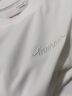 茵曼（INMAN）長(cháng)袖打底衫女桑蠶絲T恤圓領(lǐng)內搭真絲 米白色 M 曬單實(shí)拍圖