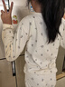 笛莎（DEESHA）【7A抑菌 40S緊密紡】女童純棉保暖內衣中大童秋衣秋褲套裝 曬單實(shí)拍圖