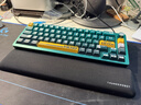雷神（ThundeRobot）有線(xiàn)磁軸鍵盤(pán)VIC68Ultra 電競游戲鍵盤(pán)霧透鍵帽TTC萬(wàn)磁王RGB軸鋁合金可拆卸腳架車(chē)漆工藝 鸚鵡綠 曬單實(shí)拍圖