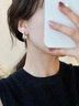 伊燦輕奢幾何交叉耳環(huán)女2025新款爆款小眾獨特耳圈高級感耳扣氣質(zhì)耳飾 銀色幾何交叉耳環(huán) 曬單實(shí)拍圖