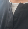 GXG男裝基礎(chǔ)圓領(lǐng)長(zhǎng)袖T恤男內(nèi)搭24年秋季新品 黑色 175/L 曬單實(shí)拍圖