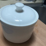 斯凱綈（Sky Top）陶瓷燉盅隔水帶蓋碗骨瓷湯盅蒸蛋羹燕窩盅家用單人份純白300ml 曬單實(shí)拍圖