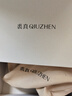 裘真頭層植鞣牛皮休閑月牙包復(fù)古簡(jiǎn)約百搭單肩斜挎包女小包 黑色 曬單實(shí)拍圖