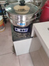 揚子電蒸鍋燉蒸煮一體蒸包子鍋家用多功能鍋電炒鍋電鍋加厚304不銹鋼食品級電煮鍋可定時(shí)大容量電熱鍋 內徑34cm雙籠＋無(wú)定時(shí) 曬單實(shí)拍圖