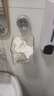尊慕斯浴室旋轉吸盤(pán)置物架廢棄洗臉巾二次收納盒衛生間免打孔壁掛牙刷架 吸盤(pán)收納筐/透明小號【1個(gè)】 曬單實(shí)拍圖