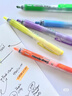 派通（Pentel）SXS15 按動熒光筆 手賬記號筆標(biāo)記筆 伸縮式大容量熒光筆可換芯 4.5mm 黃色 曬單實(shí)拍圖