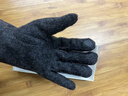 AREA羊毛手套男款冬季加絨加厚保暖戶(hù)外騎行開(kāi)車(chē)毛線(xiàn)手套觸屏輕奢禮盒 深灰 均碼 1雙 曬單實(shí)拍圖
