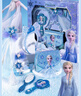 迪士尼（Disney）冰雪奇緣裝飾套裝艾莎公主手提包魔法棒頭飾發(fā)夾梳子禮盒生日禮物 曬單實(shí)拍圖