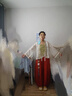 重回漢唐婉君原創(chuàng  )新中式套裝日?？纱└牧紳h服女款夏季 故宮紅松緊燈籠褲/預售45天 L 165 曬單實(shí)拍圖