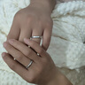 DRAGBOLL鉆戒女情侶對(duì)戒小眾活口純銀戒指情侶款結(jié)婚婚戒送女友生日禮物 【對(duì)戒】女戒閉口+男戒活口 曬單實(shí)拍圖