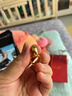 中鑫珠寶法式黃金耳環(huán)女足金999.9光面奶奶耳環(huán)金耳圈金首飾送長(cháng)輩禮物 【現貨】2.7g 曬單實(shí)拍圖
