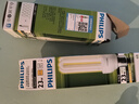 飛利浦標準型節能燈E27大螺口燈泡電燈泡熒光光源替換白熾燈 【3U】-23W-160mm 黃光 曬單實(shí)拍圖