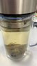 希樂(lè)玻璃杯雙層玻璃水杯高顏值男士商務(wù)辦公茶水分離杯便攜泡茶杯子 曬單實(shí)拍圖