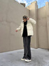 安初夏美式加厚短款羽棉絨服男款冬季2025新款棉衣厚外套黑色立領(lǐng)面包服 駝色 L 曬單實(shí)拍圖