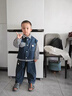 G.DUCKKIDS小黃鴨童裝男童牛仔馬甲襯衫三件套2025新款秋裝兒童寶寶春季套裝 深藍(lán)色【三件套】 140 (建議125-135cm 7-8周歲） 曬單實(shí)拍圖