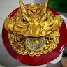 班德拉斯三足金蟾招財擺件蟾蜍黃銅開(kāi)業(yè)擺件高檔辦公室擺件工藝品生意興隆 新款10寸七星黃銅金蟾 帶木底座 曬單實(shí)拍圖