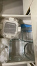 樂扣樂扣（LOCK&LOCK）玻璃飯盒保鮮密封冰箱便當飯盒收納盒6件套（不銹鋼蓋） 曬單實拍圖
