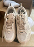 駱駝（CAMEL）厚底增高老爹女鞋透氣休閑潮運動(dòng)鞋子 X25B09L7031 淺米白/灰 39 曬單實(shí)拍圖