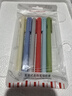 白雪（snowhite）旋轉中性筆轉動(dòng)出芯簽字筆旋轉水筆0.5mm 莫蘭迪色外觀(guān) G-609 6支/袋 黑色墨水 曬單實(shí)拍圖