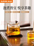 蘇泊爾（SUPOR） 耐熱玻璃煮茶壺耐熱泡茶壺燒水壺側把壺 曬單實(shí)拍圖