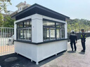 可移動(dòng)崗亭保安亭吸煙亭門(mén)衛室值班室戶(hù)外成品不銹鋼結構真石漆 崗亭吸煙亭（部分定金） 曬單實(shí)拍圖