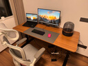 喜米萊【熱賣(mài)款式】電動(dòng)升降桌電腦電競桌臺式學(xué)習書(shū)桌實(shí)木辦公直播桌子 【正裝隱藏式雙電機】胡桃色+黑腿 長(cháng)160寬70高75cm 曬單實(shí)拍圖