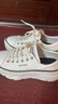斯凱奇（Skechers）女鞋經(jīng)典百搭帆布鞋厚底增高休閑鞋軟底舒適透氣板鞋戶外鞋177435 曬單實拍圖