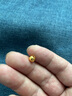 喜墘御 黃金光珠轉(zhuǎn)運(yùn)珠 3D硬金珠子足金999轉(zhuǎn)運(yùn)珠黃金佛珠大光珠散計(jì)價(jià) 直徑約6MM金重0.36g 曬單實(shí)拍圖