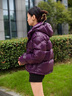 高梵【楊冪同款】黑金5.0先鋒鵝絨服2025年冬新款羽絨服女款短款外套 紫金5號 XL 145-160斤 飛天鵝絨207g 曬單實(shí)拍圖