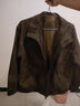 真維斯（Jeanswest）2026春夏新款外套男美式高級感復古皮夾克機車(chē)皮衣男秋季長(cháng)袖外套 黑灰色 XL 曬單實(shí)拍圖