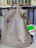 畫(huà)極（HUAJI）牛津布雙肩包女2024新款國風(fēng)刺繡背包時(shí)尚百搭包尼龍防盜旅行包女 精致繡花*防盜包【淺卡其色】 曬單實(shí)拍圖