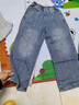 G.duck男童牛仔褲春秋季休閑時(shí)尚百搭2026新款痞帥洋氣中大兒童直筒褲潮 藍色 150 cm 標準尺碼 正碼正拍 曬單實(shí)拍圖