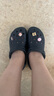 卡駱馳（crocs）經(jīng)典云朵Clog女沙灘洞洞鞋涼拖鞋206750 206750-001  38  曬單實(shí)拍圖