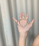 中國黃金銀手鐲女款足銀999純銀鐲子銀飾教師節生日禮物女士送女朋友閨蜜 【圈口60】雙環(huán)莫比烏斯手鐲 曬單實(shí)拍圖