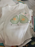 盛哲卡新生兒上衣純棉紗布薄短袖0一3個(gè)月嬰兒衣服寶寶護(hù)肚衣夏季2件 全背牛油果綠（2件裝） 52 曬單實(shí)拍圖