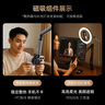 TELESIN（泰迅）手機支架磁吸直播落地ipad平板支架可升縮懶人懸臂360度旋轉拍照視頻追劇桌面床上神器 曬單實(shí)拍圖