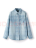 森馬（Semir）森柔牛仔|商場(chǎng)同款牛仔襯衫女oversize春季2025襯衣103125105002 曬單實(shí)拍圖