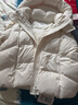 坦博爾韓版泡芙羽絨服女短款可脫卸帽冬天寬松厚外套TBF530368D 馥芮奶白 S 160/84A 曬單實(shí)拍圖
