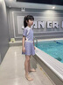 佑游女孩泳衣2025夏季新款兒童專業(yè)連體泳裝中大童速干寶寶游泳衣 紫色 130 3XL高125-135cm重55-65斤 曬單實拍圖